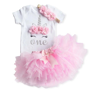 Unicorn Party Dresses For 1 Year Baby Girl Birthday Outfits FOr 1st Birthday Party
