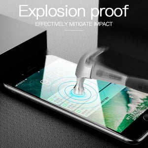 Curved Edge Tempered Glass For iPhone 12 11 Pro Xr X Xs Max Screen Protector For iPhone 6 6s 7 8 Plus SE 2020 Protective Film  Real Premium Tempered Glass Film Screen Protector for Iphone