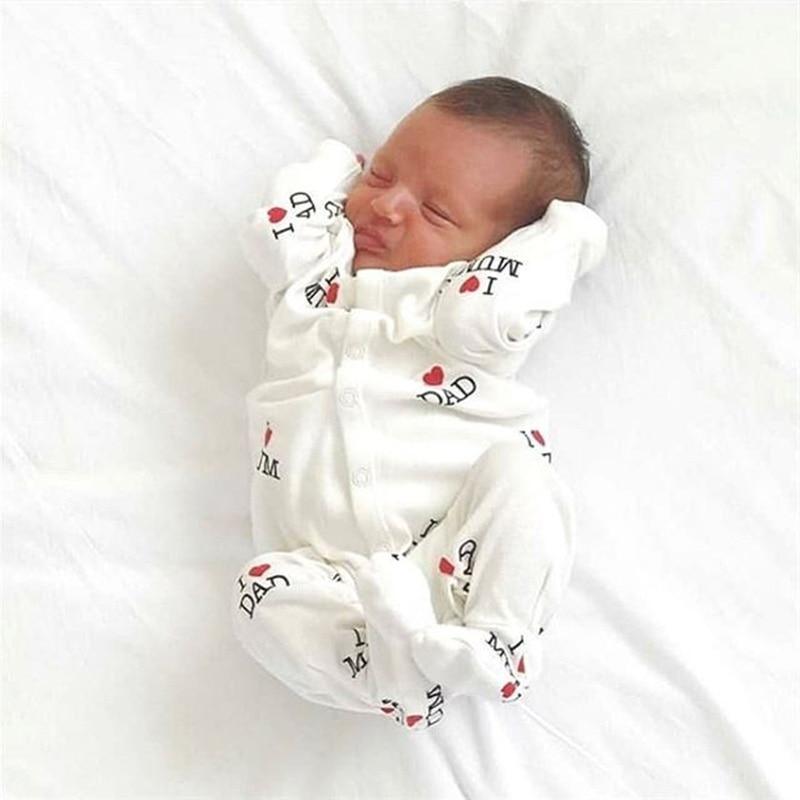 Love Letter Dad Unisex Romper Onesie  Born Baby Clothes Spring For Girls and Boys Baby