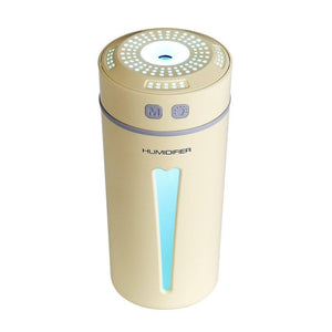 New USB Portable Mini Air Humidifier 200 ML Ultrasonic Essential Oil Diffuser For Home Bedroom Office Car With 7 Color Lights