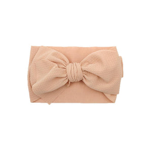 Baby Girls Headband Toddler Big Bow Hairband Cute Solid Stretch Turban For Baby Girls