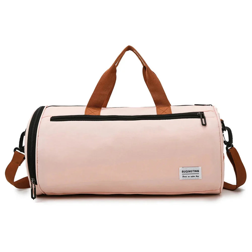 Waterproof Fitness Bag with Shoulder Strap Dry/Wet Zones Shoe Storage