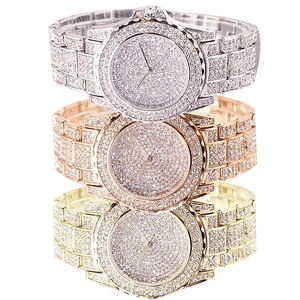 Fashion Watch Women Luxury  Round Quartz Watch Wrist Watches for Women Shiny Gold Sliver Watches  Wrist Watch For Ladies Gift