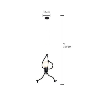 Industrial Metal Pendant Light, Creative Cartoon Ceiling Light Fixture, Indoor Hanging Lamp, Modern Minimalist Lamps for Bedrooms Loft Study Restaurant Entryway Foyer, E27 Great decoration for Bedroom and Kids Room