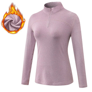Breathable  Moisture Wicking Sports Top with Zipper