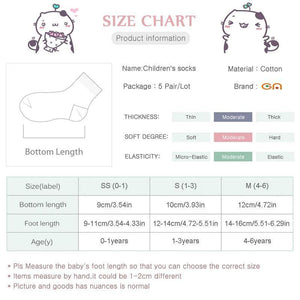 Luxury Modern 5pair Socks Set Kids Soft Cotton Socks Baby Cute Cartoon Warm Dots Fashion Sport Socks For Firls and Boys Kids