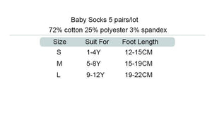 5Pairs Baby Christmas Socks for Lovely Boy/Girls, Cotton Red Gift Socks In elegant New Year Christmas Style For Baby Kids Set