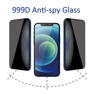 Anti-spy Screen Protector For iPhone 14 13 12 11 XS MAX XR Full Cover Private Glass For iPhone 7 8 PLUS Protective Film Anti Spy Full Coverage Case Friendly Tempered Glass Screen Protector for iPhone