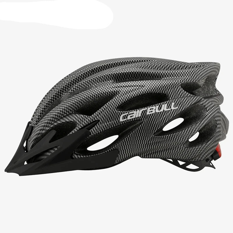 Visored Bike Helmet with LED Light