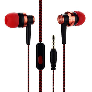 STEVVEX In-ear Braided Wiring Cord Universal Music Subwoofer Earphone Wheat Wire Earphone For Smart Phone  and  Android Mobile Phone