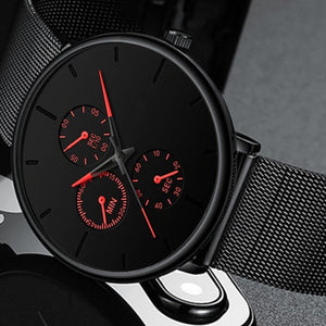Relogio Masculino Unisex  Woman and Men Quartz Watch In Casual Slim Mesh Style Designer Sport Watch