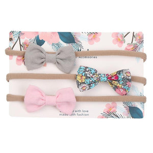 Baby Girls Headband Infant Elastic Headwear Kids Hair Accessories Bow Set For Baby Girls