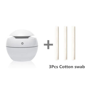 Mini Air Humidifier Ultrasonic USB Aroma Wood Grain LED Night Light  Electric Essential Oil  Diffuser Aromatherapy Home