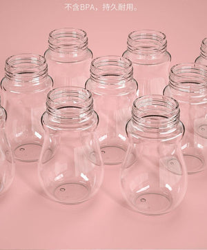 Modern Glass Baby Bottle Straw Drop-resistant Water Drink Bottles for Baby Milk Bottle for a Child
