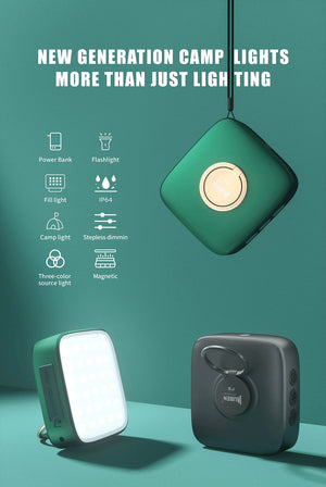 WUBEN F5 Multifunctional camping Light 500 Lumens IP64 Type-c Charging Mobile power bank Outdoor camping tent lights