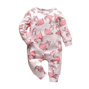 Newborn Baby Rompers Pajama Cotton Cute Letter I Love Daddy and Mummy Long Sleeve rompers Clothes For Baby Kids