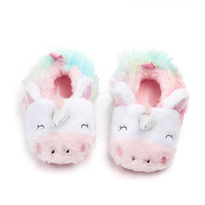 Princess Newborn Baby Crawling Shoes Girl Slippers Pre Walker Trainers Fur Winter Soft Shoes