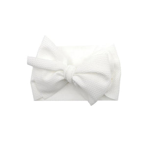 Baby Girls Headband Toddler Big Bow Hairband Cute Solid Stretch Turban For Baby Girls