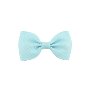 Colorful Mini Bow Tie Hair Clip Small Sweet Solid Ribbon Bow Safety Hair Clips Hairpins Baby Girl Hair Accessories