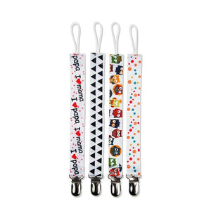 4PCS/SET Infant Pacifier Clips Holder Clip Nursing Teether Clip Nipple Holder Baby Pacifier Clip Soother Holder for Pacifier for Kids and Baby