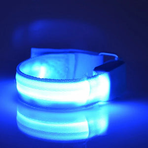 Adjustable LED Wristbands for Runners Joggers & Cyclists