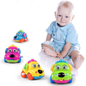 Baby Toys Cartoon Animal Dog Wind Up Toys Running Car Clockwork Educational Toys Infant Baby Mobile Rattle Toy For Kids