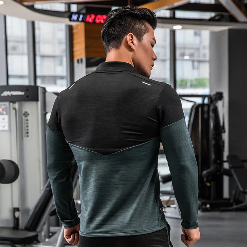 Men's All Purpose Long Sleeve Shirt Compression, Rashguard, Fitness, Sports