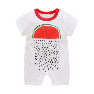 Summer Short Sleeved Girls Dress Baby Romper Cotton Newborn Body Suit Baby Pajama Boys Rompers