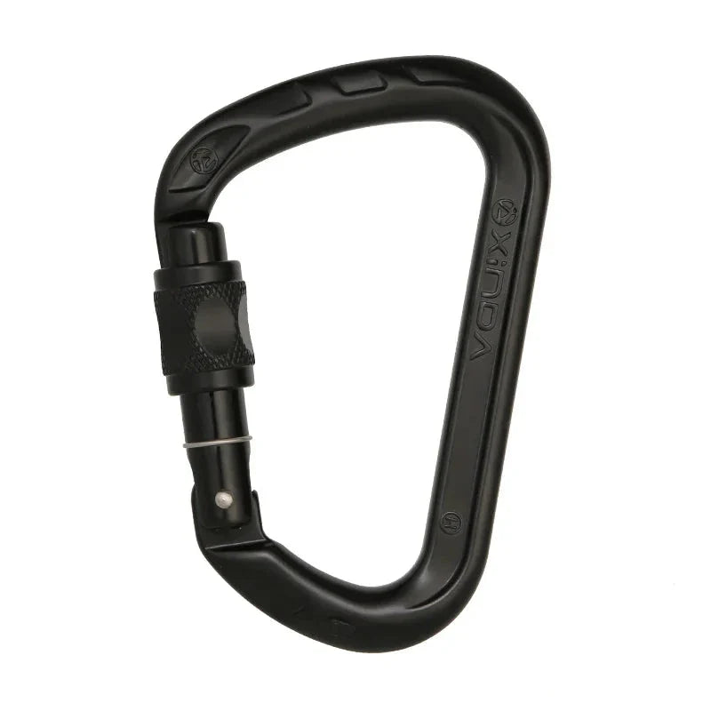 D-Shape Rock Climbing Carabiner - Auto-Locking and Durable