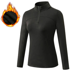Breathable  Moisture Wicking Sports Top with Zipper