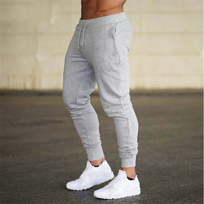 Men's Gray Fitness Joggers