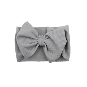 Baby Girls Headband Toddler Big Bow Hairband Cute Solid Stretch Turban For Baby Girls
