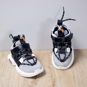 New Kids Shoes Toddler Girls Boy Sneakers Lace Up Design Mesh Breathable Children Tennis Fashion Little Baby Shoes