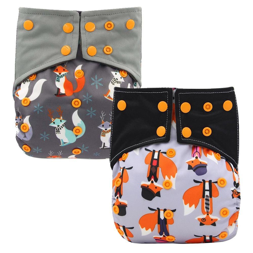 All-In-One  Cloth Diaper for Baby Bamboo Charcoal Eco-friendly Baby Cloth Diaper