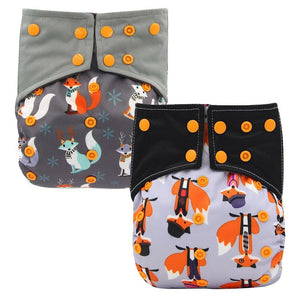 All-In-One  Cloth Diaper for Baby Bamboo Charcoal Eco-friendly Baby Cloth Diaper