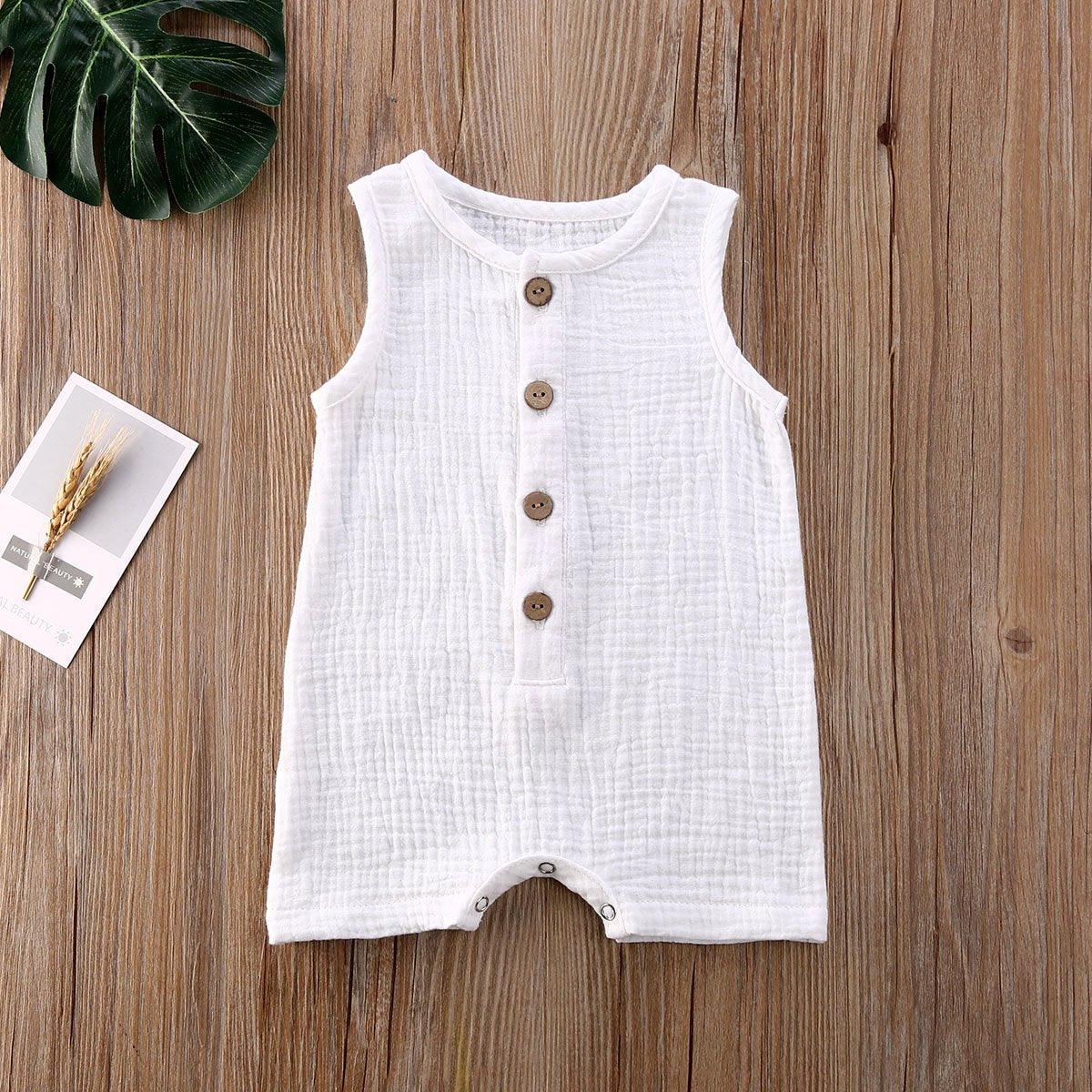 Baby Romper Sleeveless Newborn Baby Girl Boy Clothes Cactus Print Romper Jumpsuit Soft Baby Outfit One Piece Jumpsuit Pajamas