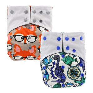 All-In-One  Cloth Diaper for Baby Bamboo Charcoal Eco-friendly Baby Cloth Diaper