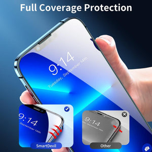 60D 4PCS Full Cover Protective Glass on For iphone 12 X XS XR Tempered Glass Iphone 13 11 Pro Max Protection Screen Protector 3X Stronger Screen Protector for iPhone