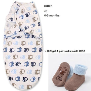 100% Cotton Baby Swaddle Wrap Blanket Newborn Infants Baby Envelop Sleep Bag Sleepsacks For Girls