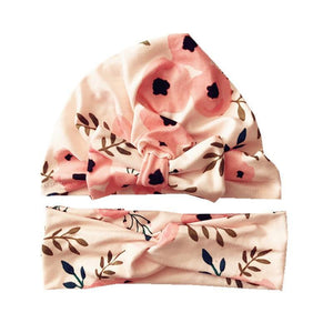 Luxury Mdoern Set 2PCS Baby and Mom Headbands Set Flower Bowknot Newborn Turban Cross-tied Mommy Headband Bow