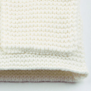 Warm Winter Luxury Newborn Baby Boy Girl Knitted Buttons Hooded Jacket Coat In Modern Design