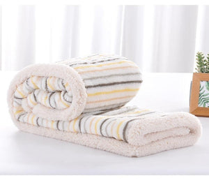 Baby Winter Blanket Newborn Baby Thicken Cotton Fleece Blankets for Infant Warm Soft Swaddle Envelope Blanket for Kids