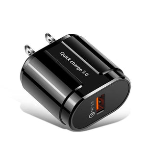 Fast Portable Quick 3.0 USB Charging Powerful Charger EU US Wall Mobile Phone Charger Adapter