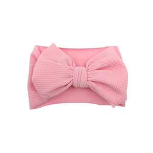 Baby Girls Headband Toddler Big Bow Hairband Cute Solid Stretch Turban For Baby Girls