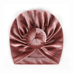 Modern Trend Stylish Baby Hat for Girls Big Bow Turban Baby Cap Accessories In Great Design