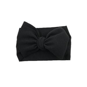Baby Girls Headband Toddler Big Bow Hairband Cute Solid Stretch Turban For Baby Girls