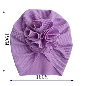 Elegant Flower Baby Hat Toddler Turban Head wraps Kids Bonnet Hat Newborn Baby Hat For Baby Girls