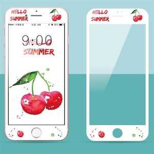 Cartoon Tempered Glass For iPhone 11 Pro Max 7 8 PLUS 3D Soft Edge Screen Protector For iPhone XS MAX XR Lovely Protective Film High-Quality Tempered Glass for the iPhone