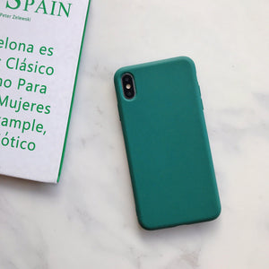 Ultra Thin Slim Fit Soft Grip Anti-Scratch Protective Cover Thicker Candy Phone Case for iPhone Soft Silicon Back Phone Cover for iPhone 12 13 Pro Max iphone Case