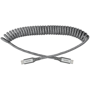 Ventev Chargesync Helix Coiled USB C to USB Type C Cable 3ft by Ventev